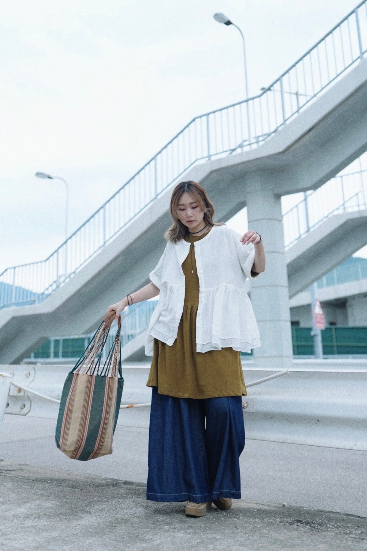 NA438 🇯🇵DULTON HAND-WOVEN HAMMOCK BAG