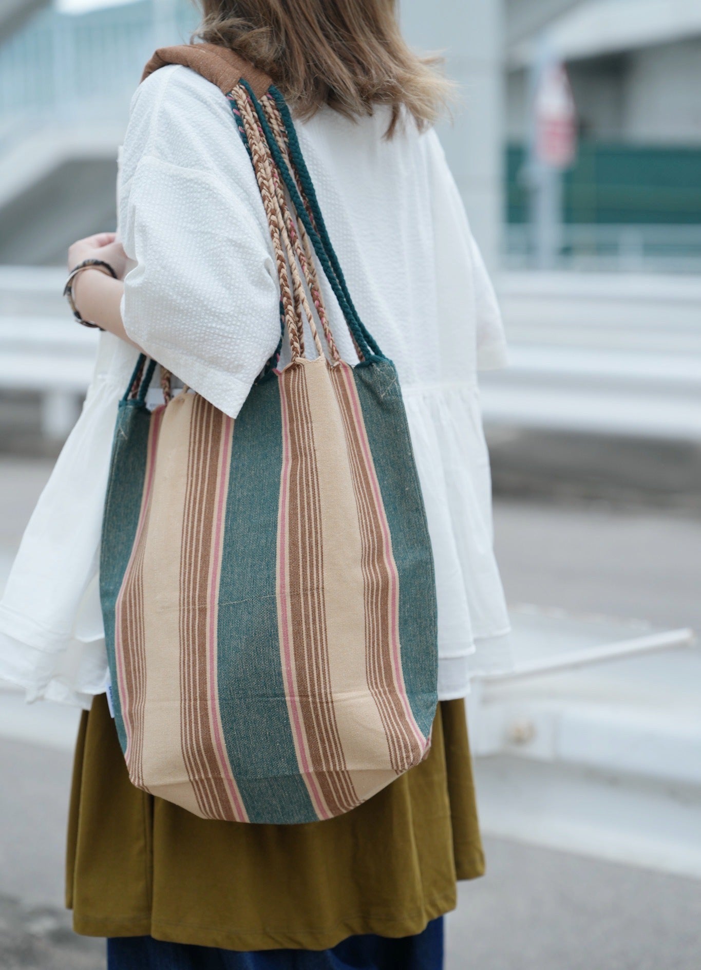 NA438 🇯🇵DULTON HAND-WOVEN HAMMOCK BAG