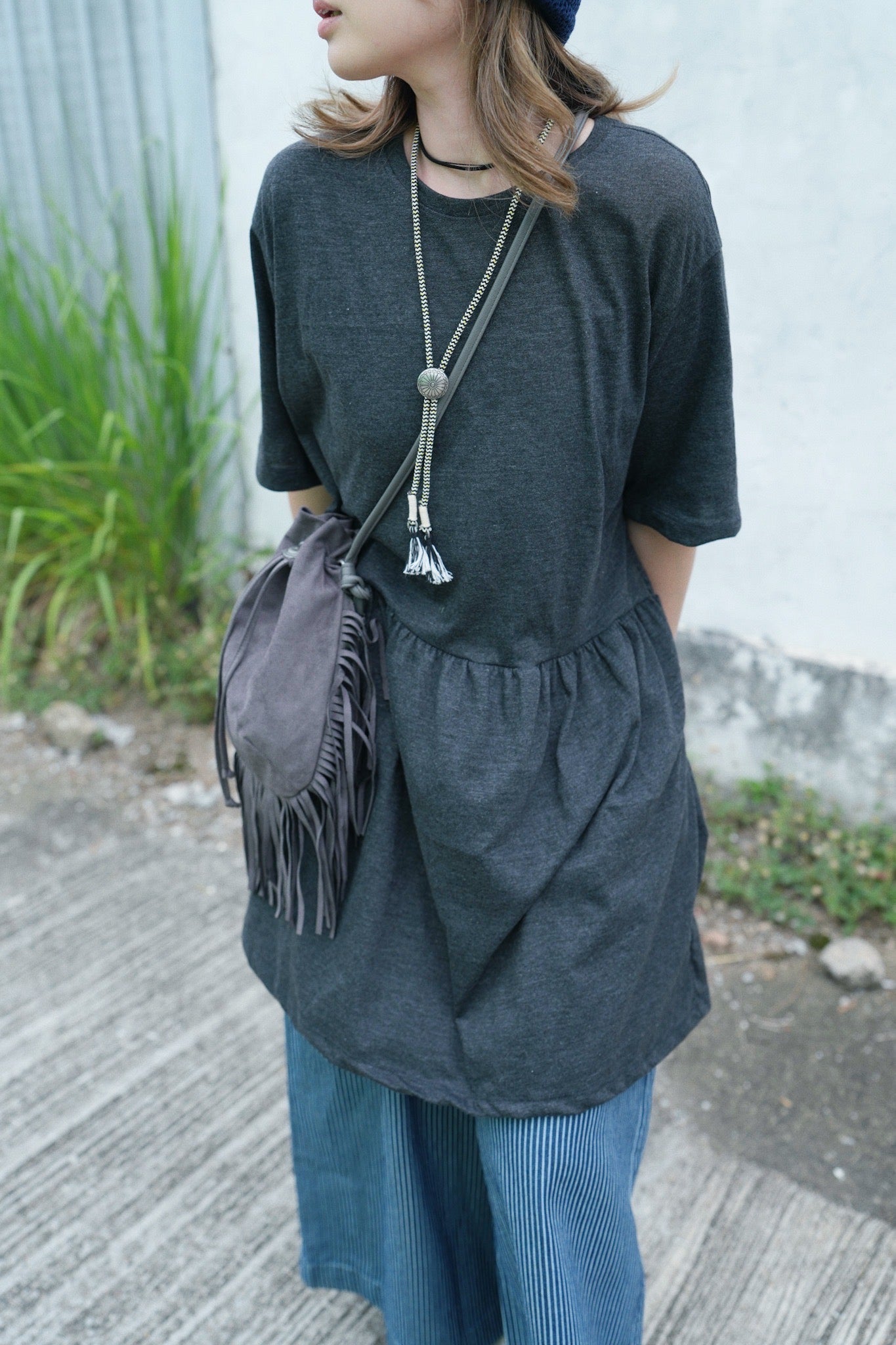 MZ752 COTTON T-SHIRT DRESS 【 2件減-$30 】