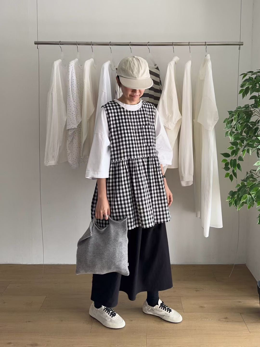 MZ836 OVERSIZED CREW NECK PLAIN SHIRT