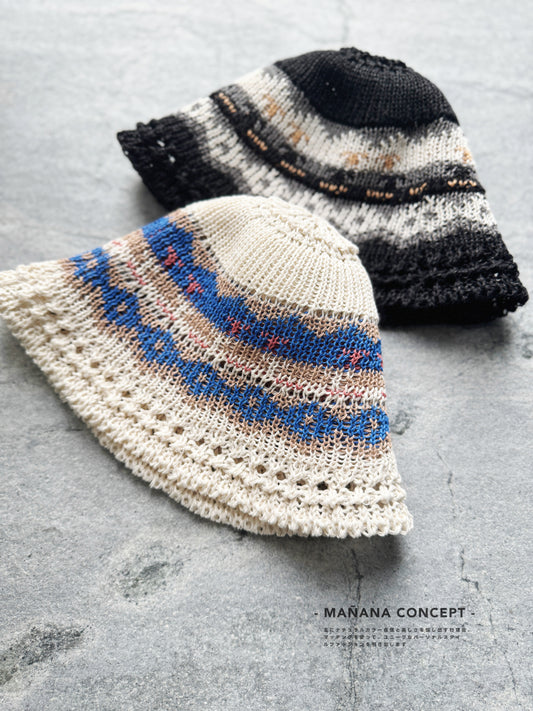 MZ614 CONTRASTING COLOR BUCKET HAT