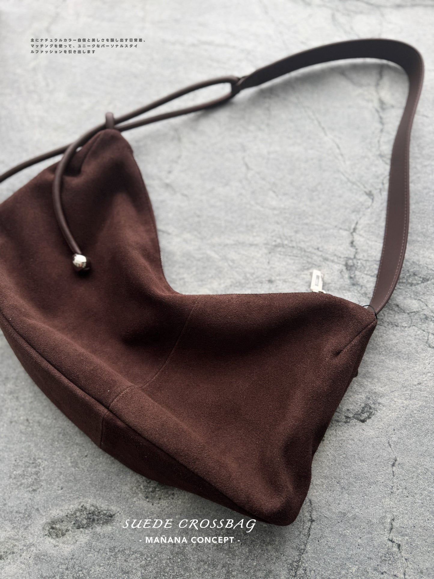 MZ613 SUEDE CROSSBAG