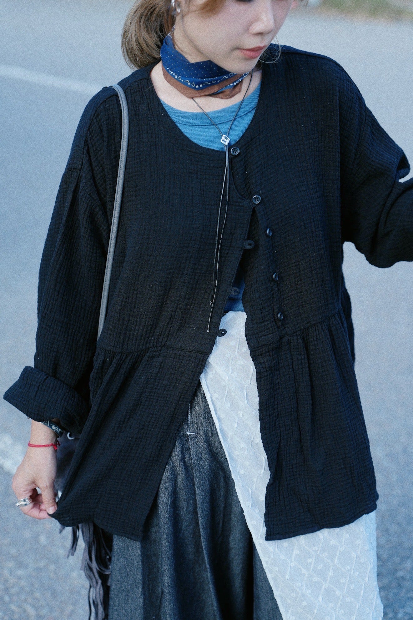 NA457 LOOP TIE NECKLACE