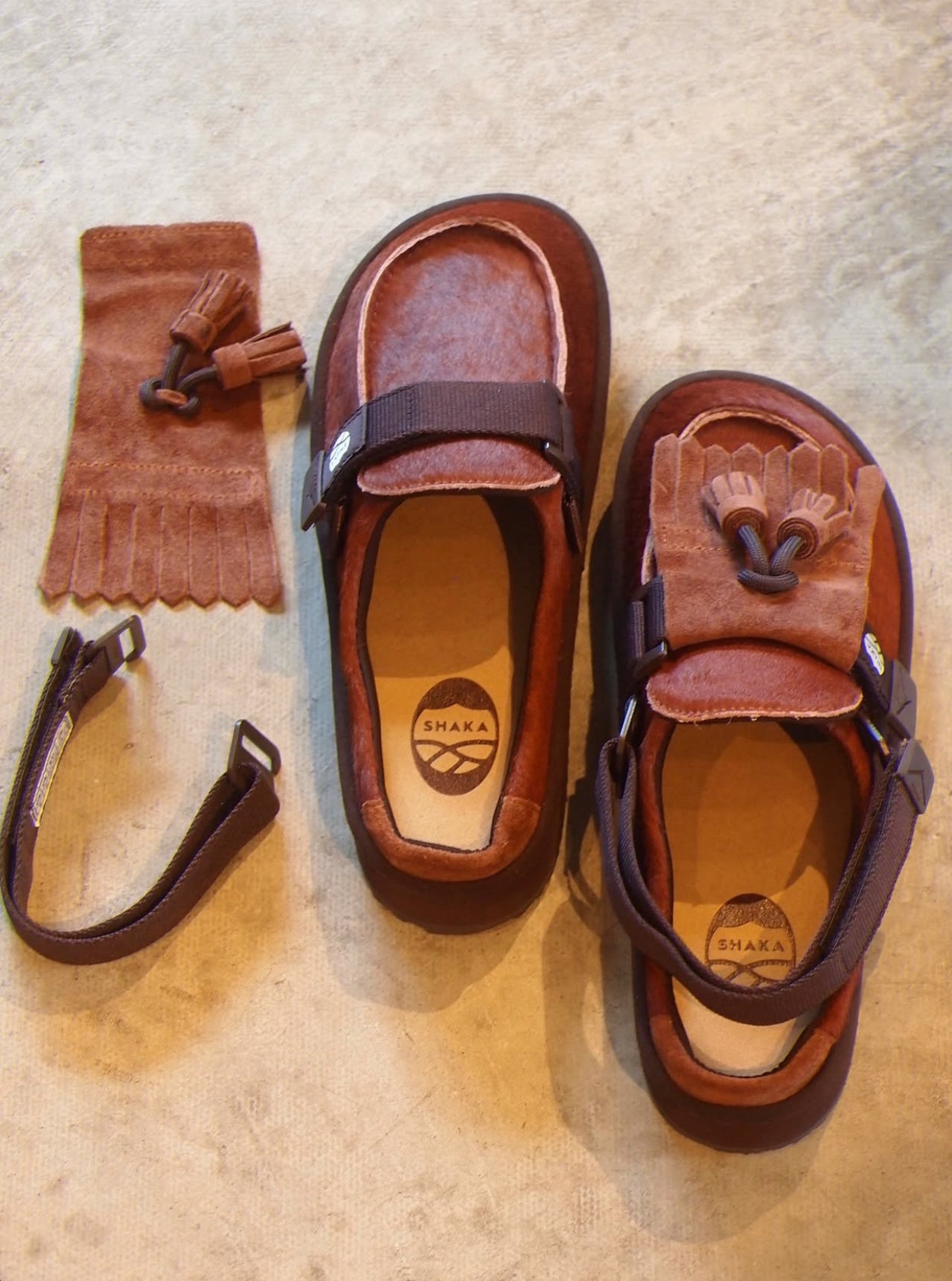 SHAKA - MOC MULE TASSEL SUEDE