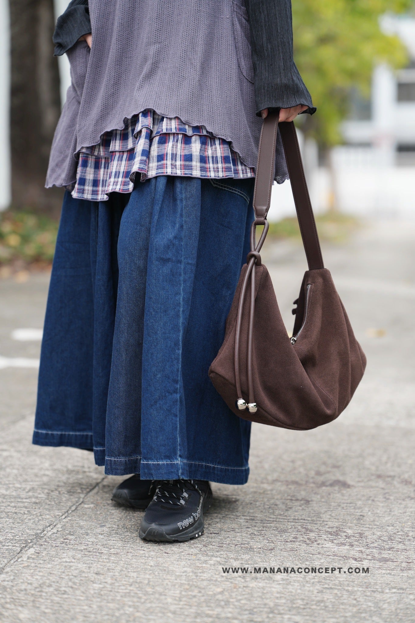 MZ613 SUEDE CROSSBAG