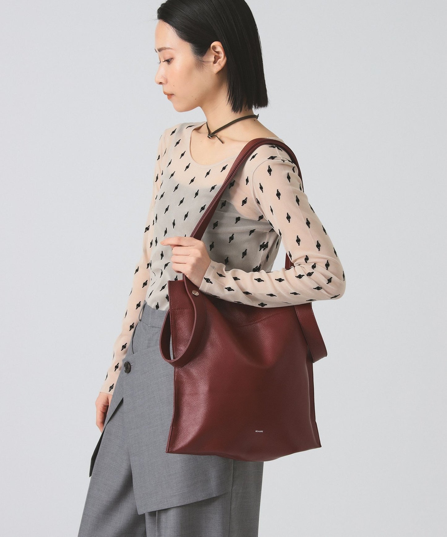 【BEAMS 別注版】🇯🇵 BEAURE x RAY BEAMS 2WAY LEATHER BAG / 5 COLORS