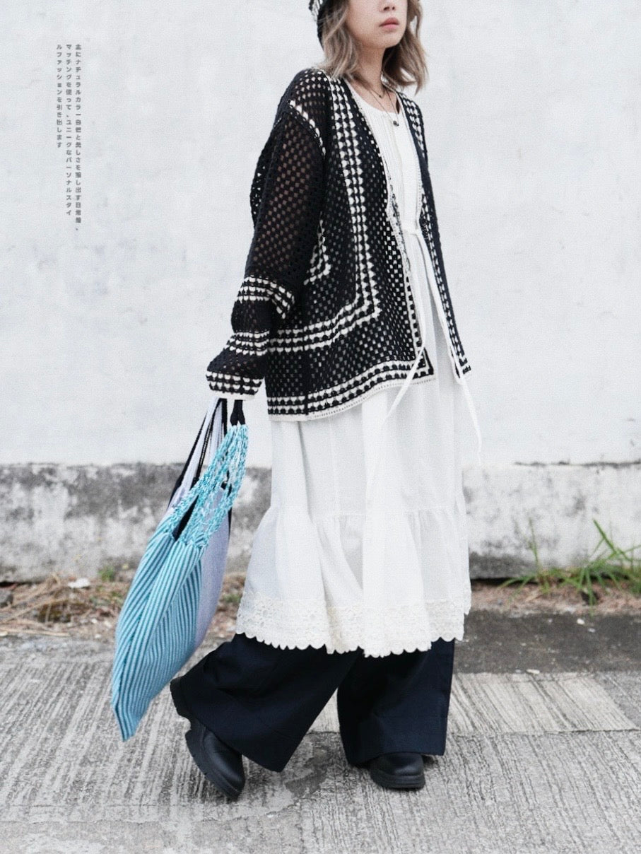 MZ621 WIDE LEG PANTS WITH BELT