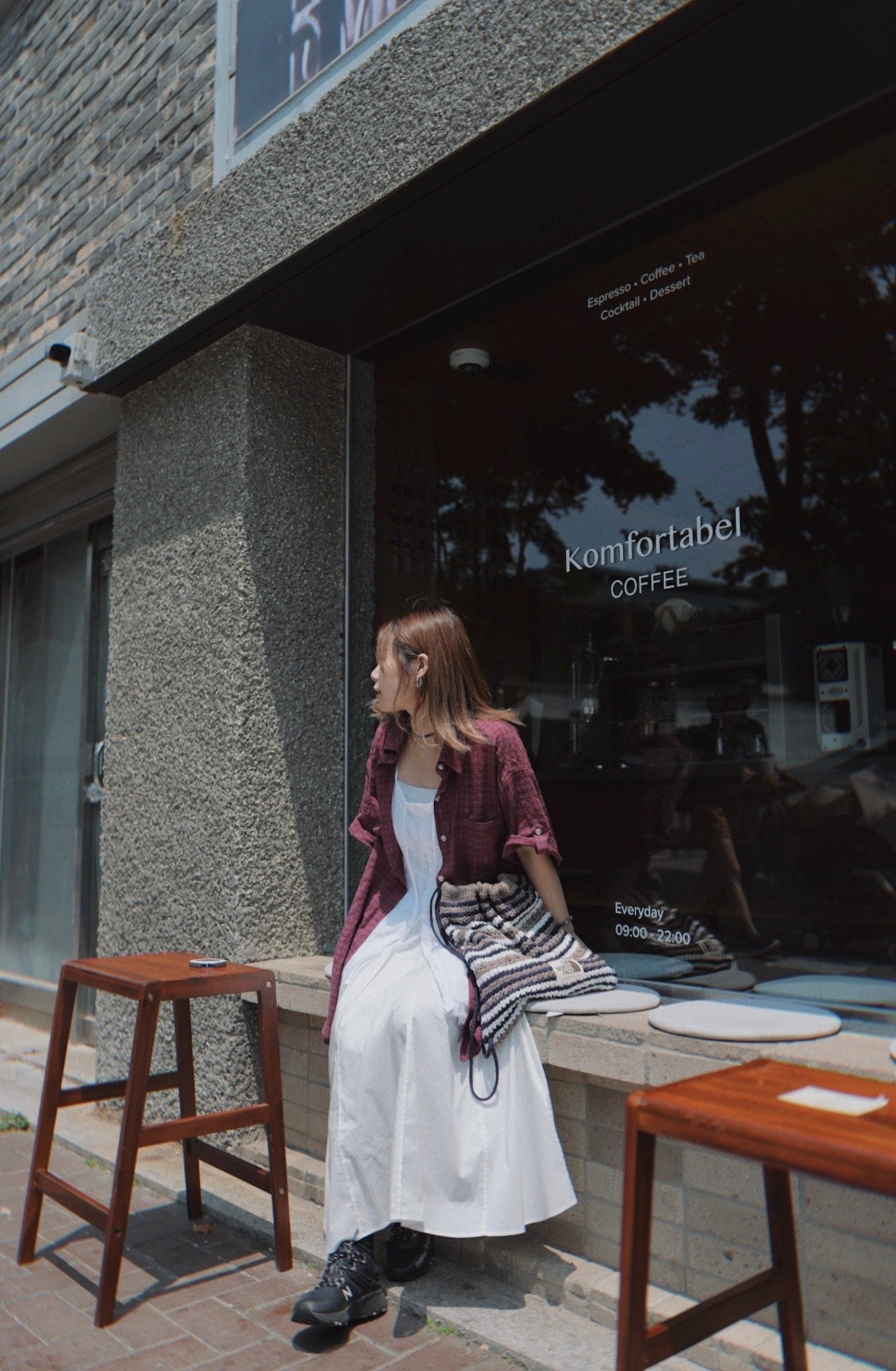 MZ755 LOOSE-FIT PLAID SHIRT