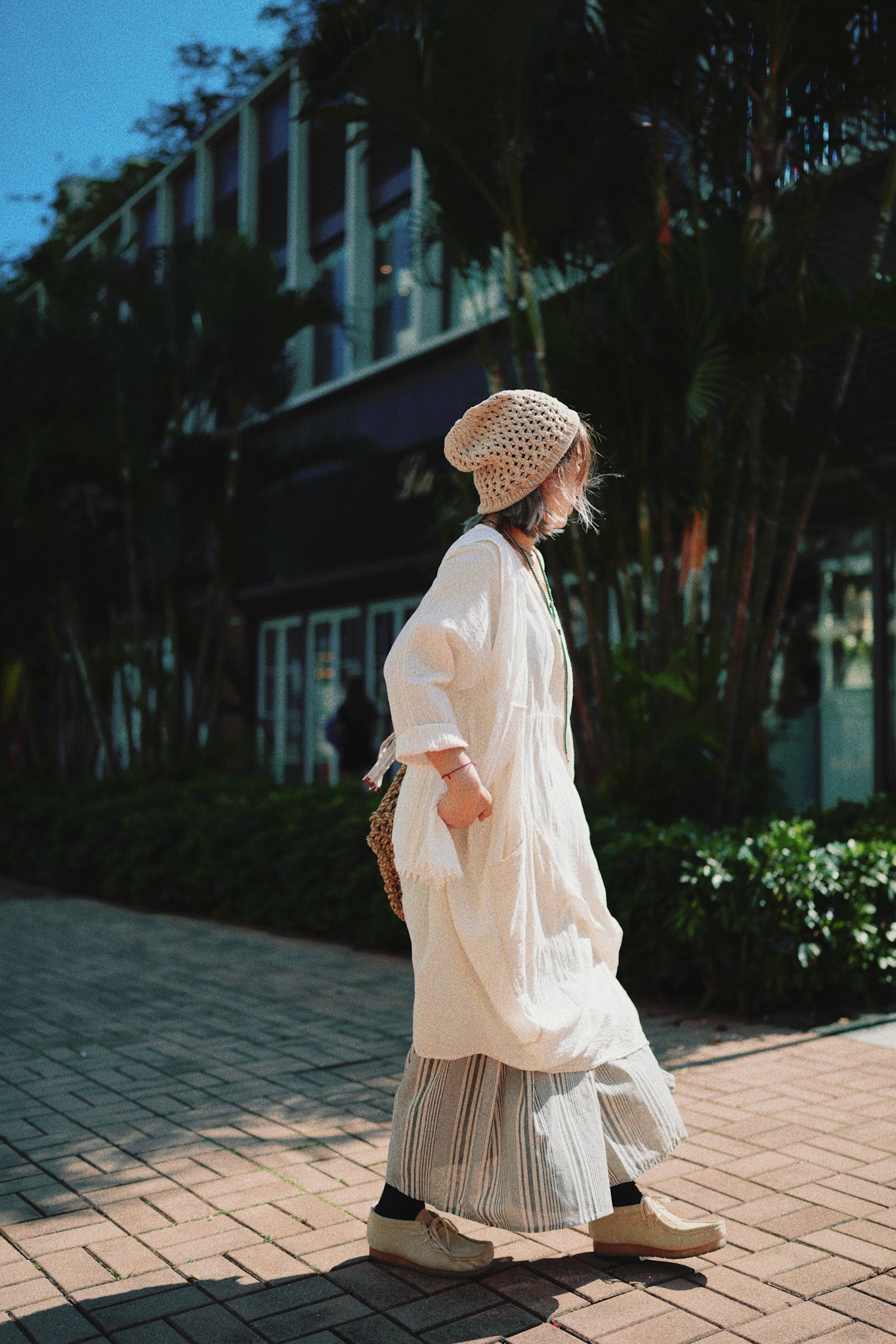 NA404 NATURAL COTTON POCKET DRESS