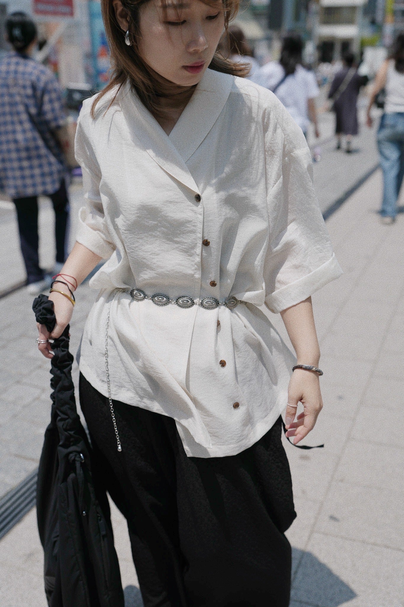 MZ761 CRINKLE KIMONO BLAZER