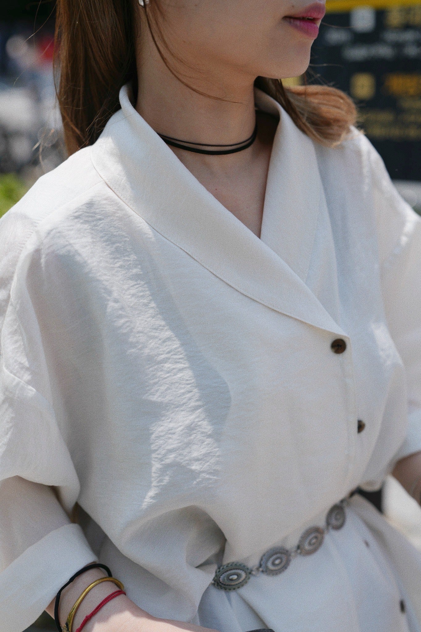 MZ761 CRINKLE KIMONO BLAZER