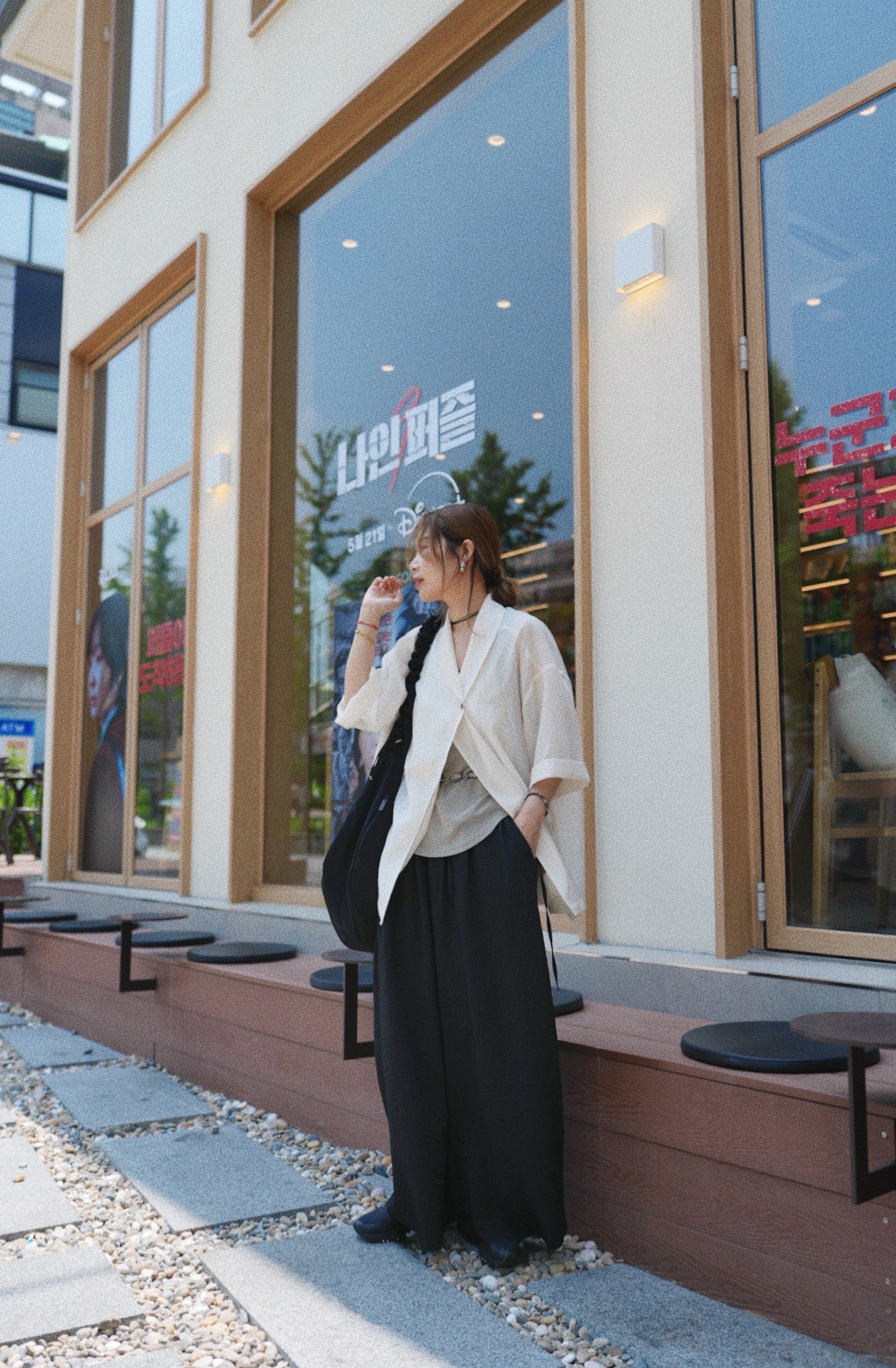 MZ761 CRINKLE KIMONO BLAZER