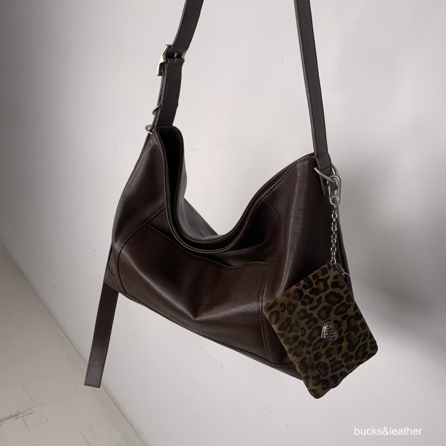 MZ847 LEATHER SQUARE TOTE BAG / 5 COLORS