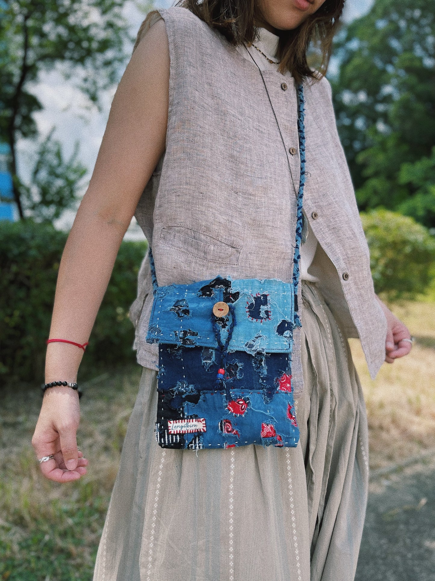 MCP-20 Indigo Patchwork Boro Bag