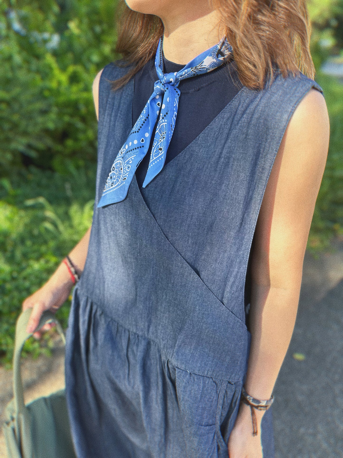 MUA353 BANDANA SILKY MINI SCARF