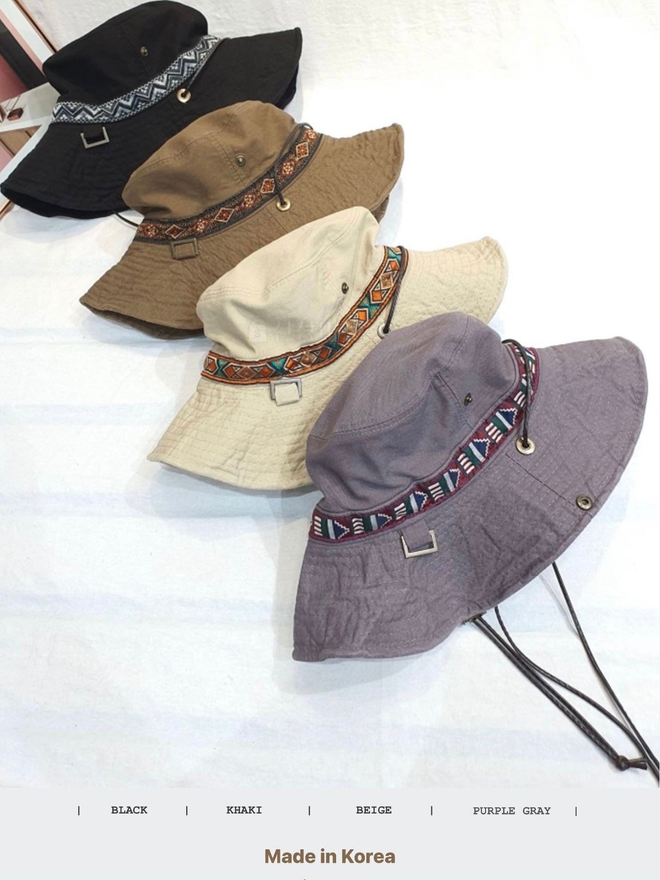 MZ-128 Geo Strap Bucket Hat