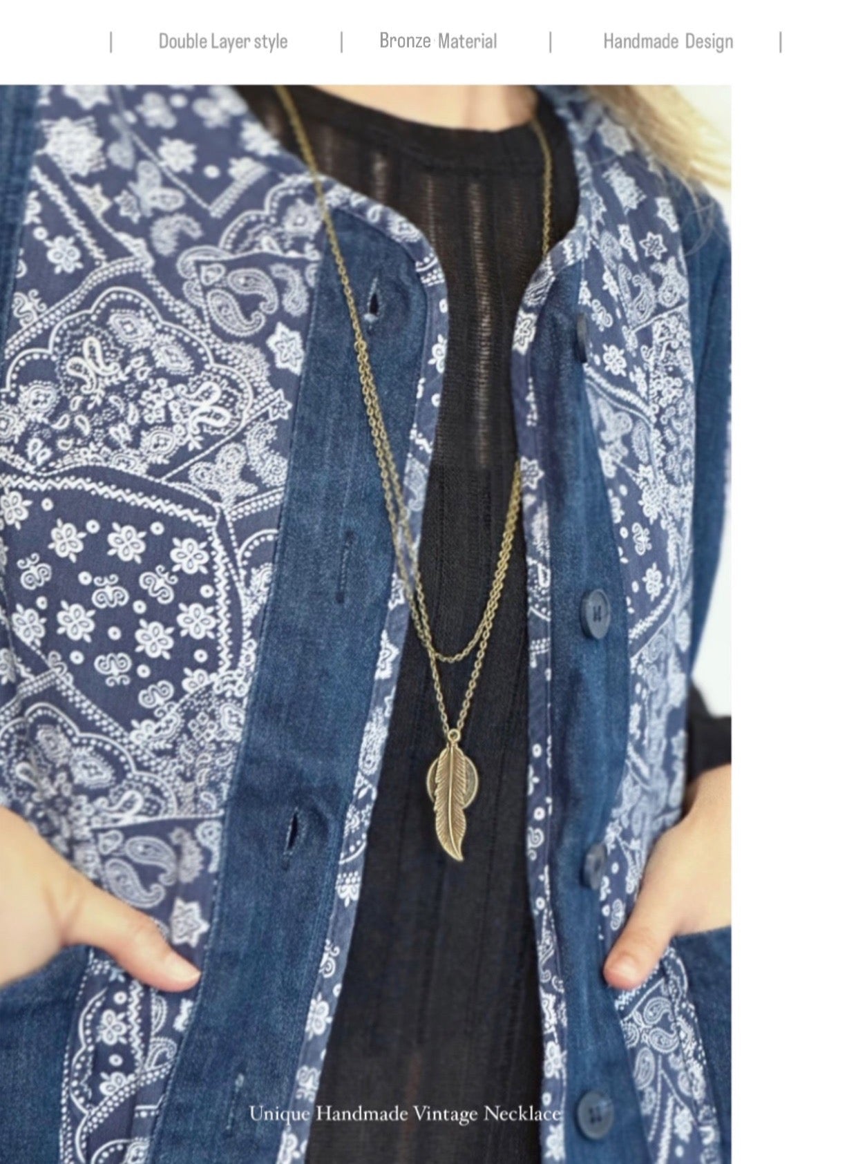 VA-100 Vintage Handmade Necklaces