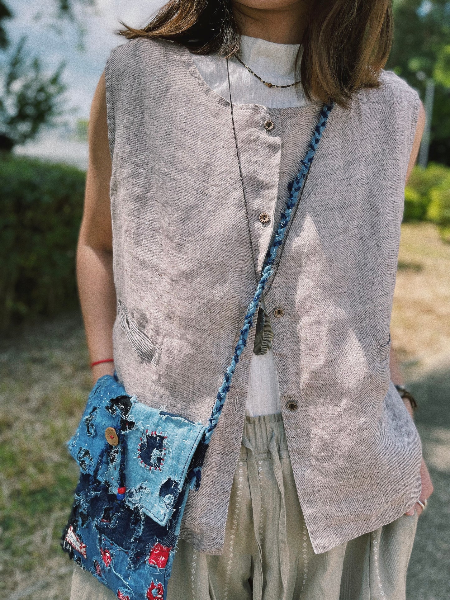 MCP-20 Indigo Patchwork Boro Bag