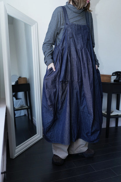 MZ931 3D-CUT WORKER ONE PIECE DRESS