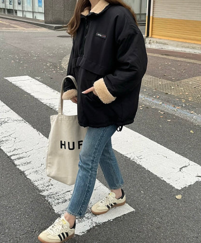 NA460 REVERSIBLE HALF ZIP BOA BLOUSON