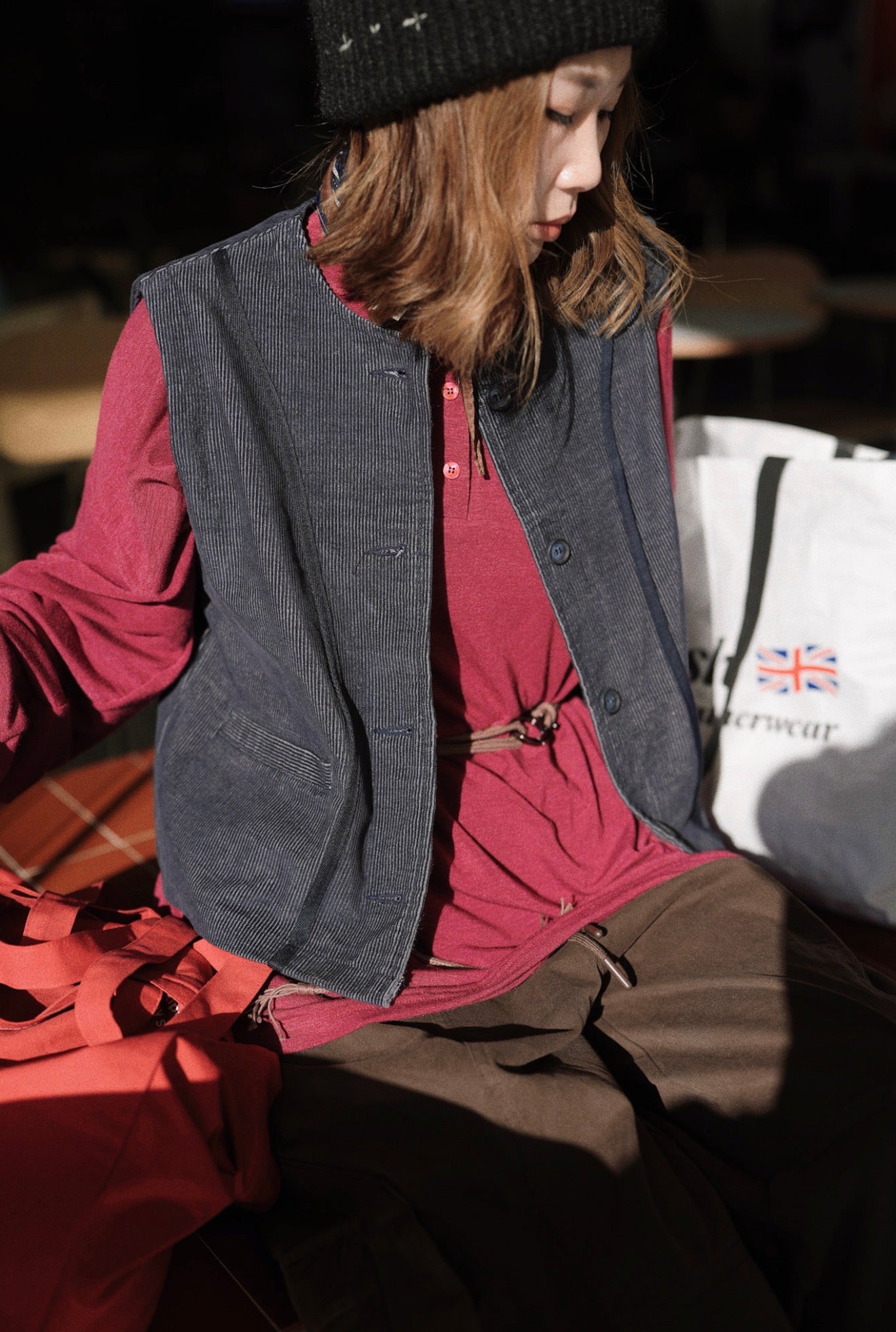 MZ908 HENLEY NECK LONG TEE 【 2件減-$20, 4件減-$50 】