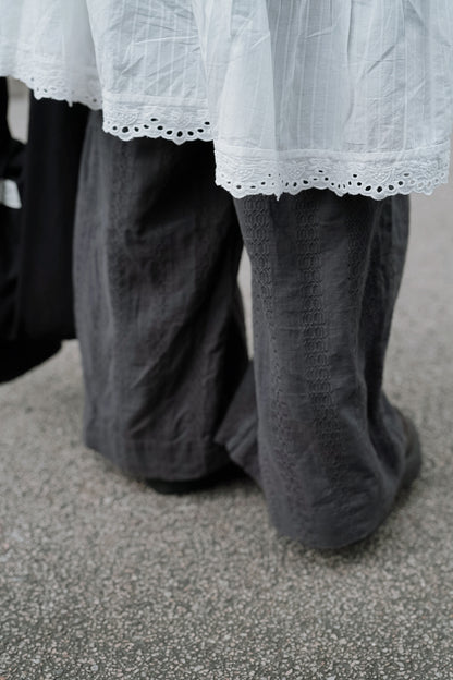 CB139 CORDED EMBROIDERY PANTS