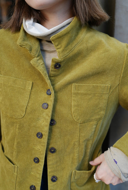 MZ892 STAND COLLAR CORDUROY JACKET