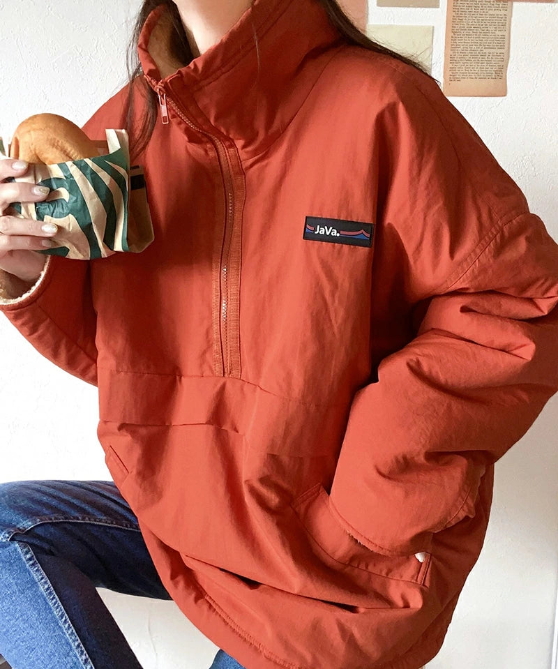 NA460 REVERSIBLE HALF ZIP BOA BLOUSON