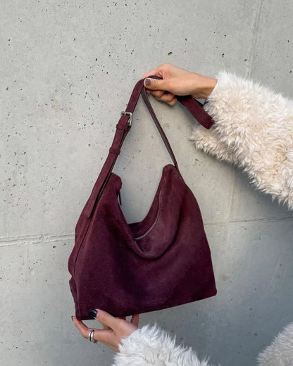 MZ951 ITALIAN HANDMADE LEATHER BOXY HOBO BAG / *9色