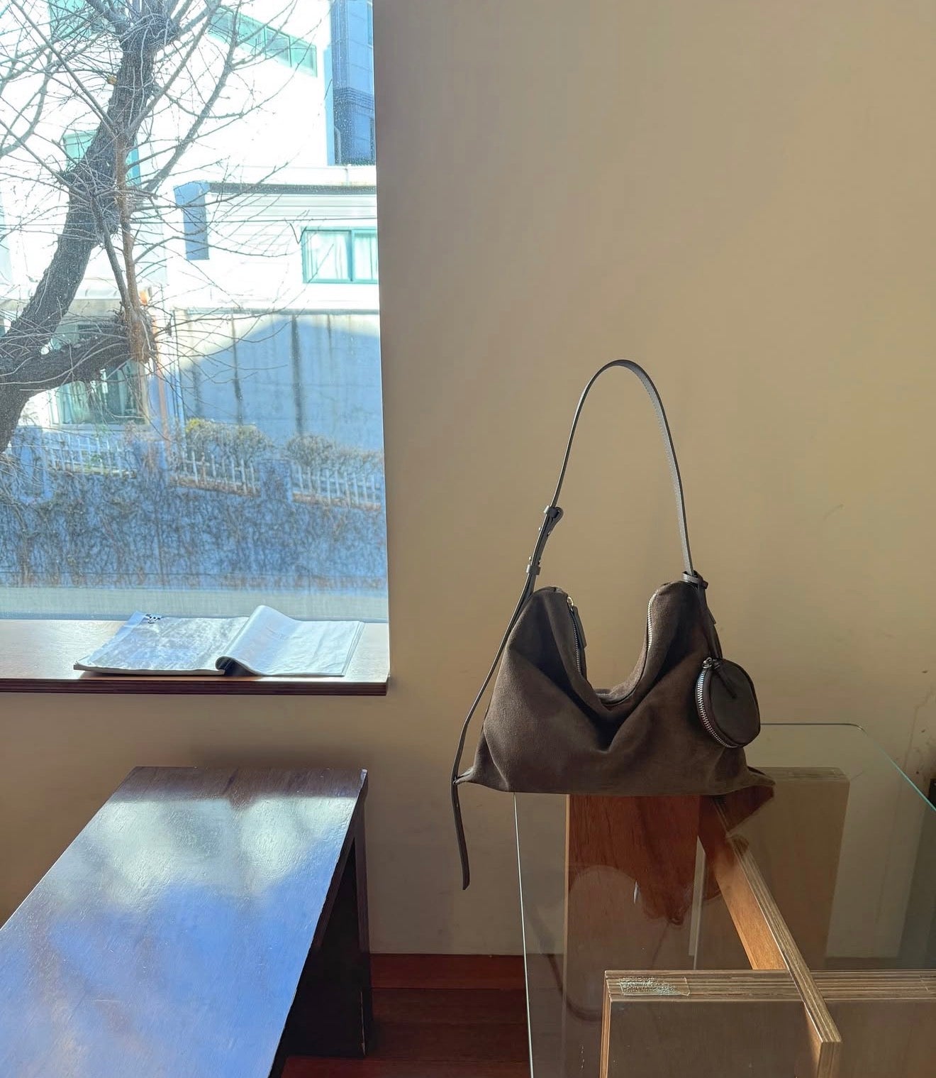 MZ764 ITALIAN LEATHER HANDMADE SHOULDER BAG