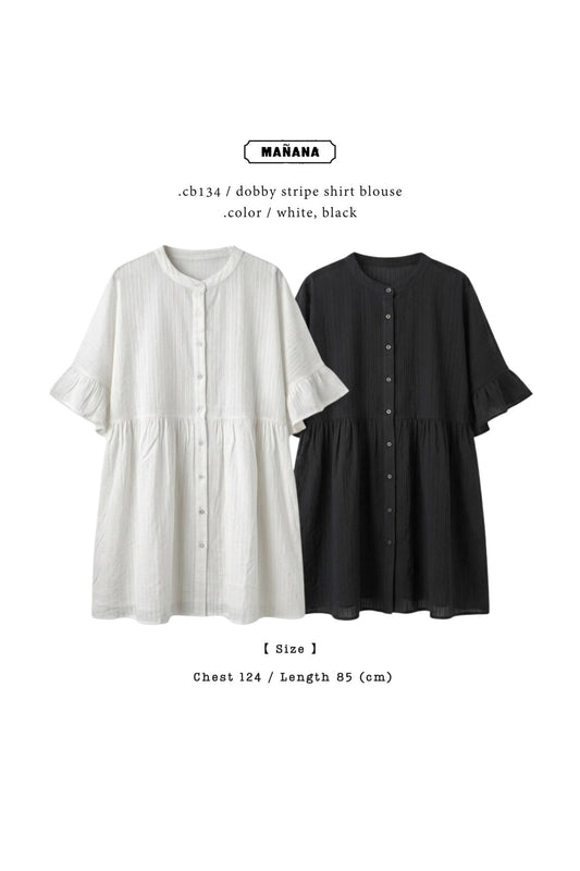 CB134 DOBBY STRIPE SHIRT BLOUSE