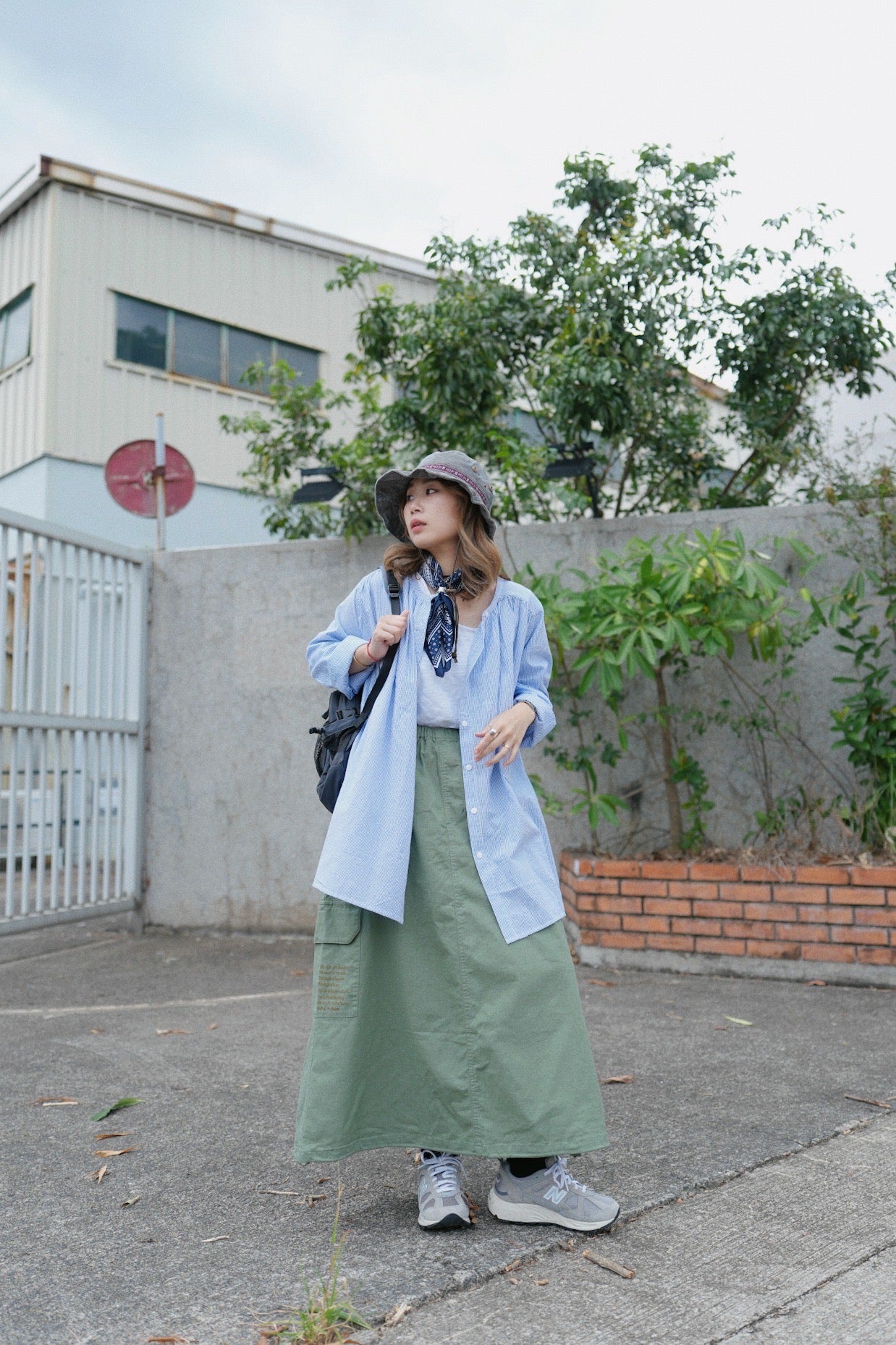 NA450 MILITARY PRINTING JUMPER SKIRT