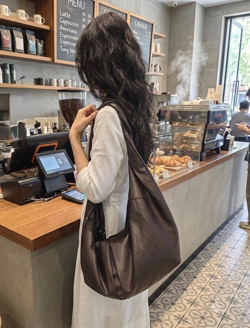 MATIN KIM TWIST HANDLE HOBO BAG