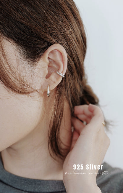 MB042 SILVER 925 EARRINGS〔 L'Heure Bleue 〕