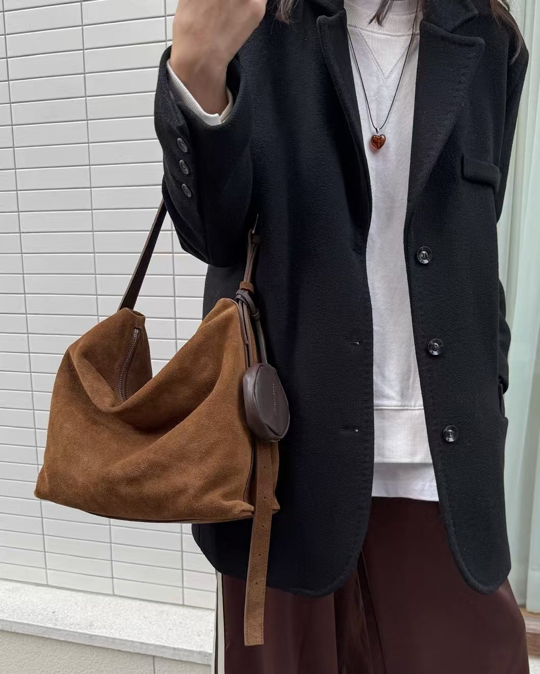 MZ951 ITALIAN HANDMADE LEATHER BOXY HOBO BAG / *9色