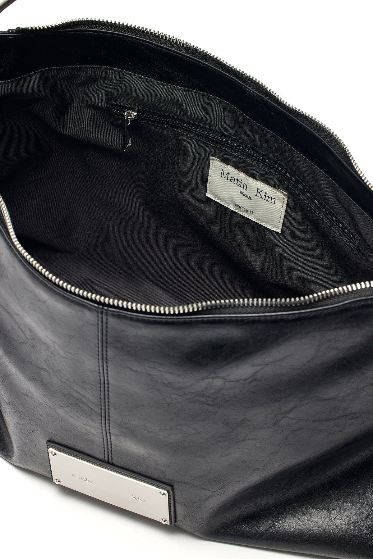 ❗️斷貨王❗️MATIN KIM SIDE ZIPPER SHOULDER BAG - BLACK/GREY/DK BROWN