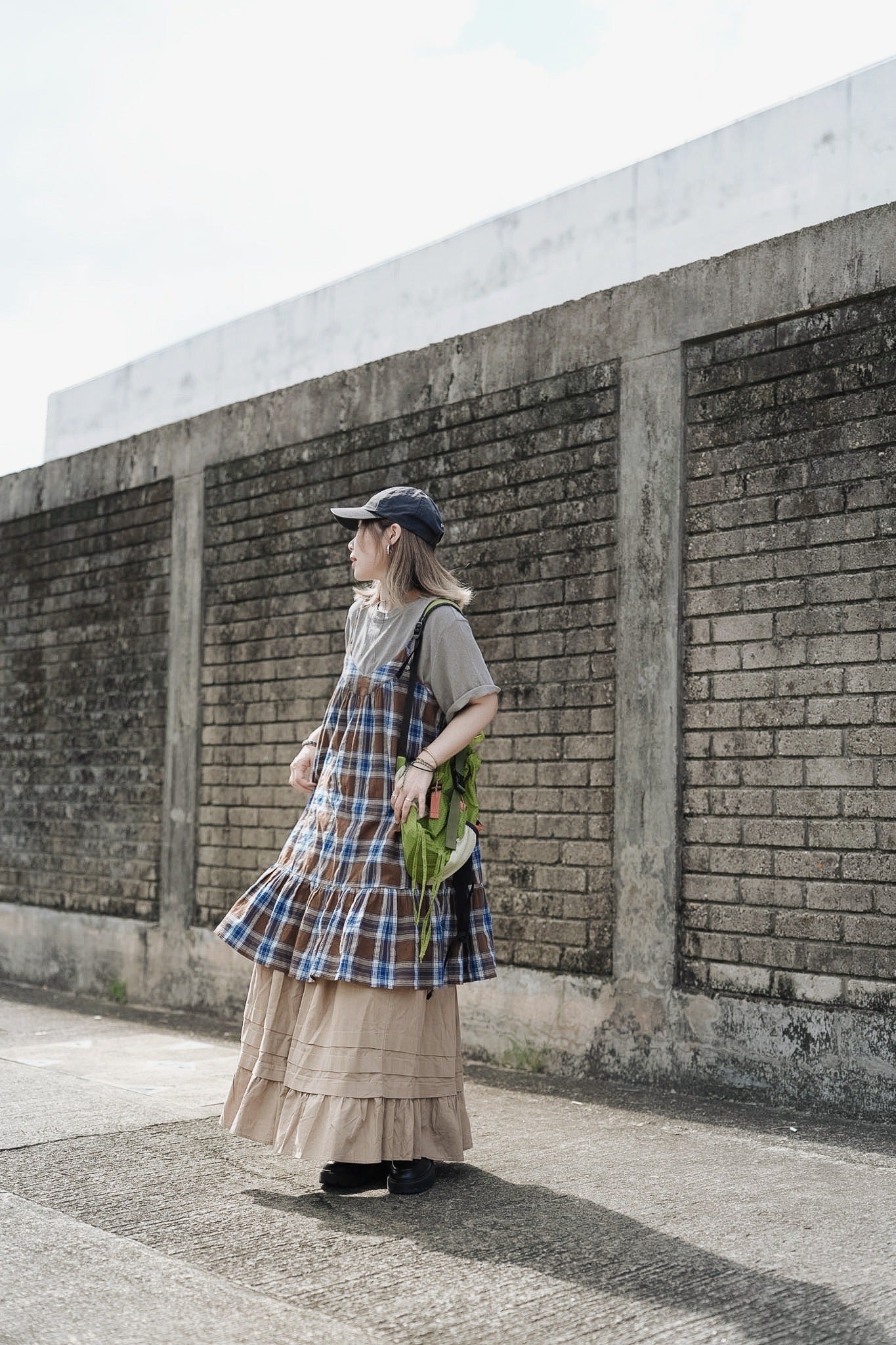 CB106 PLEATED FLARE SKIRT