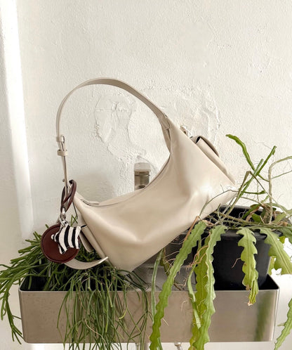 BUCKS & LEATHER HANDMADE DOUBLE POCKET HOBO BAG