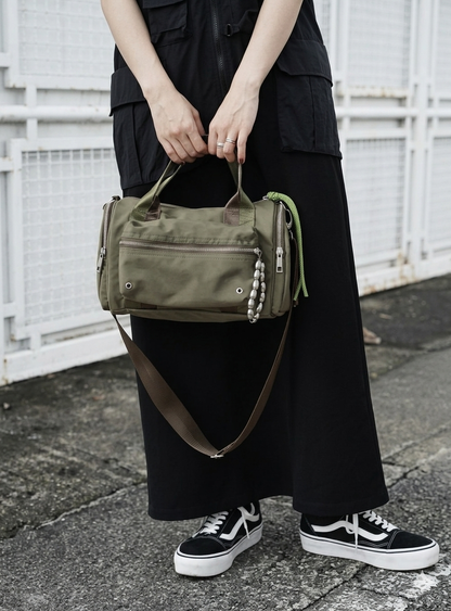 BEAMS x CTRL FREAK - MILITARY CHARM BOSTON BAG