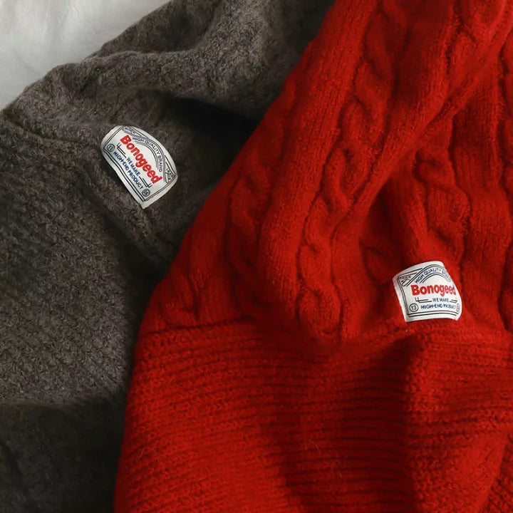 MZ921 CABLE HOODED SCARF