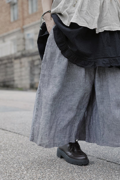 MZ997 LIGHT-WEIGHT LINEN CULOTTES