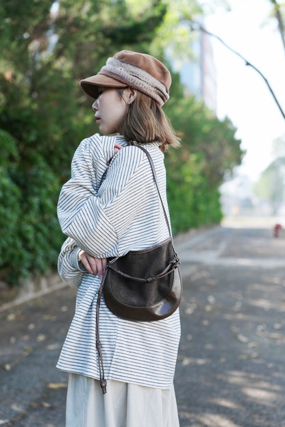 MZ899 KWANI CURVEE HOBO SUEDE BAG