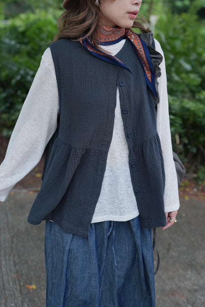 MZ840 2WAY SPLIT KNIT TOP