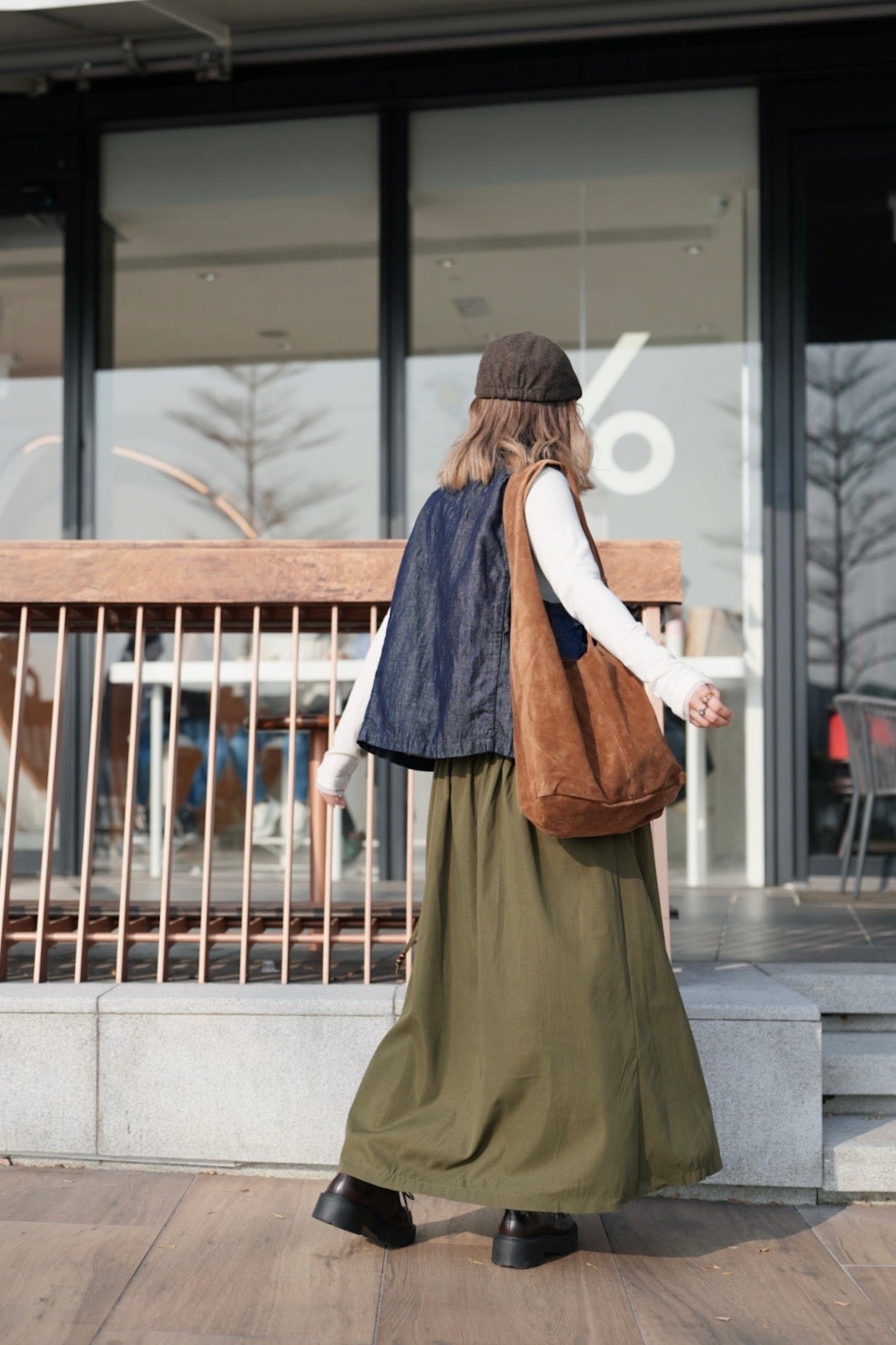 MZ947 DOUBLE GATHERED SKIRT