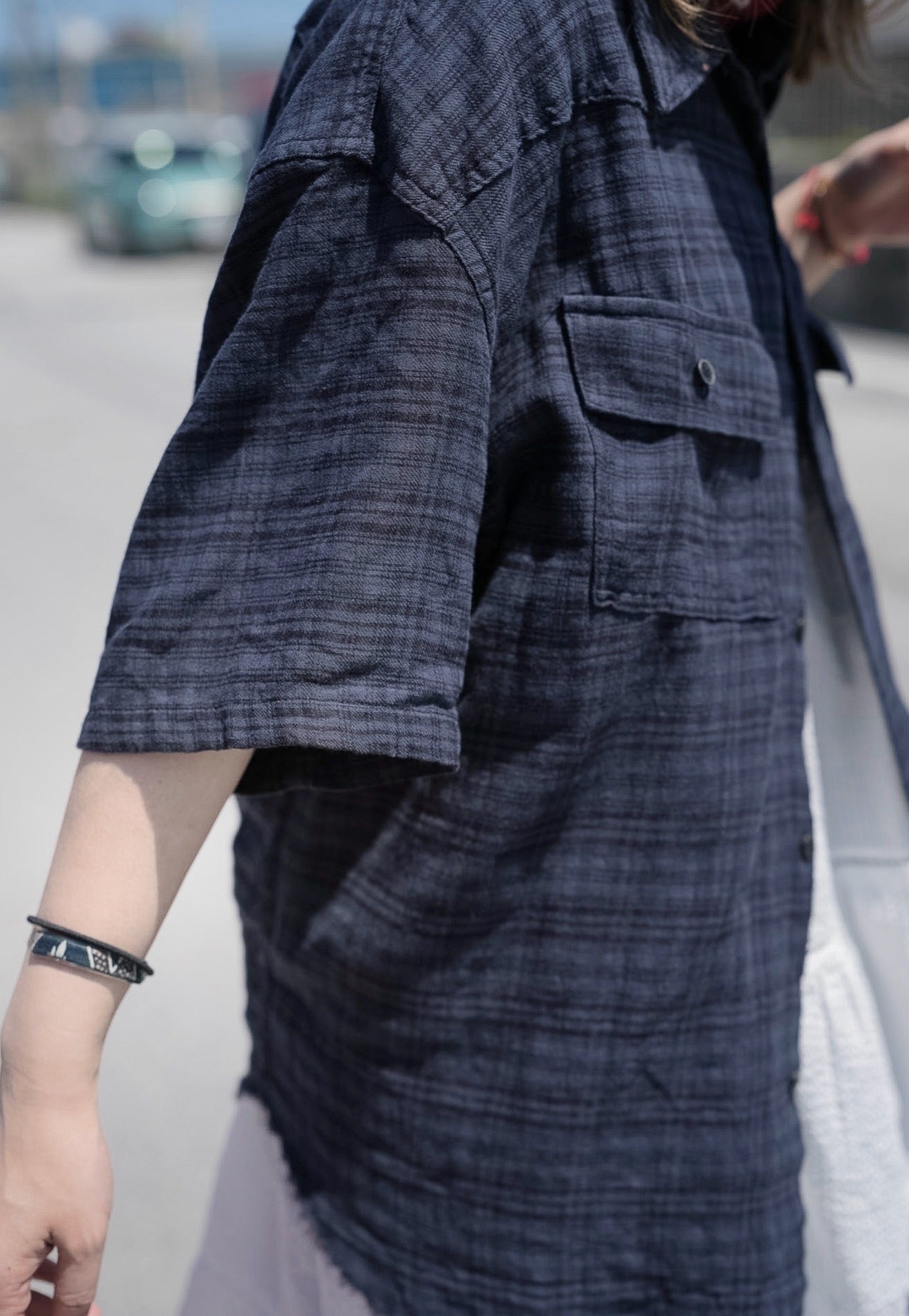 MZ991 RAYON PLAID SHIRT