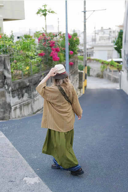 NA471 INDIAN WOVEN LACE PULLOVER