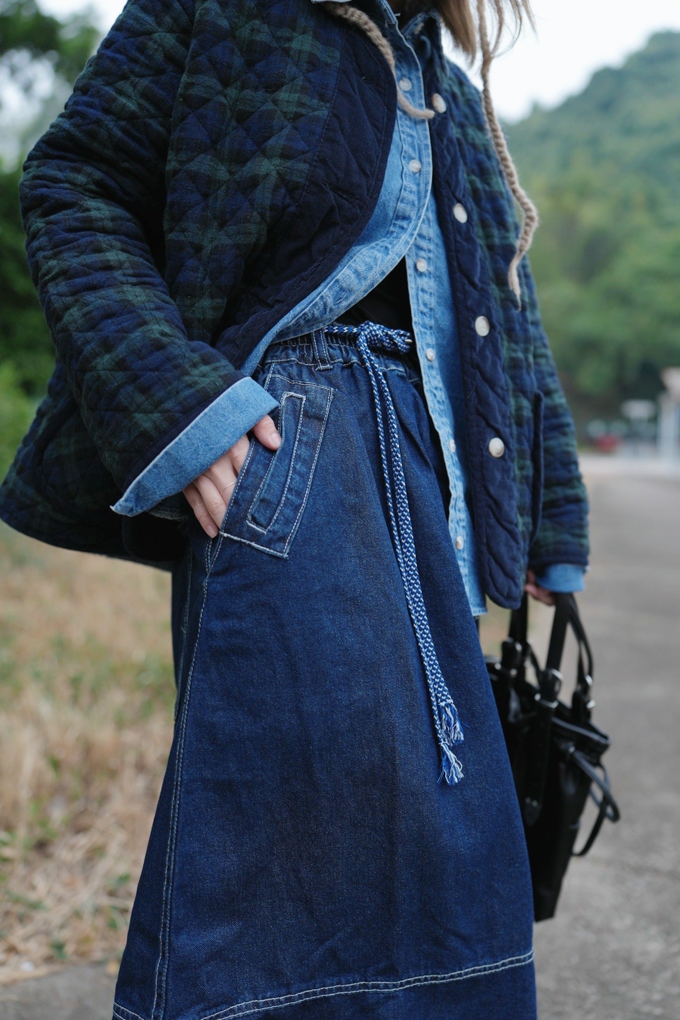 Vintage Wrap Belt - Blue Collection