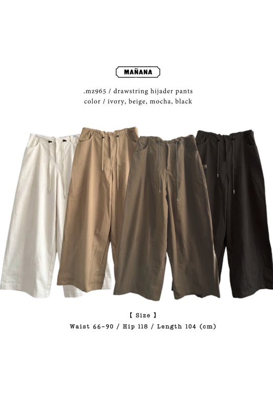MZ965 DRAWSTRING HIJADER PANTS
