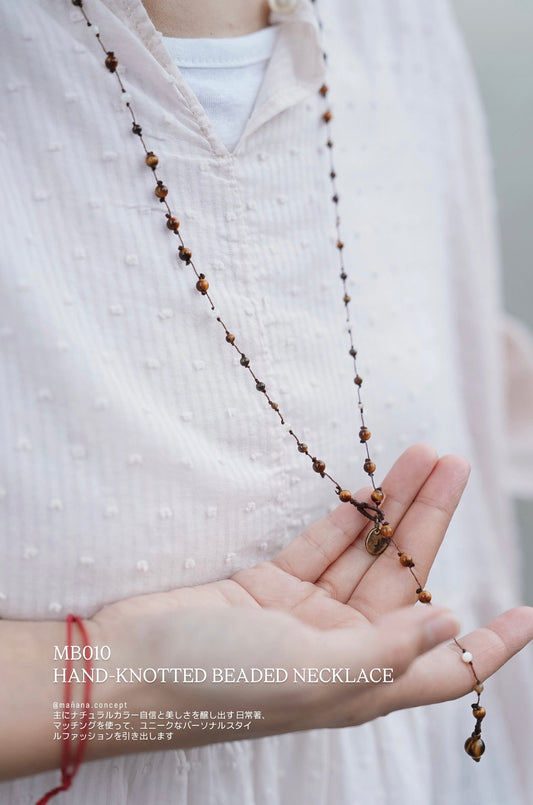 MB010 HAND-KNOTTED BEADED NECKLACE