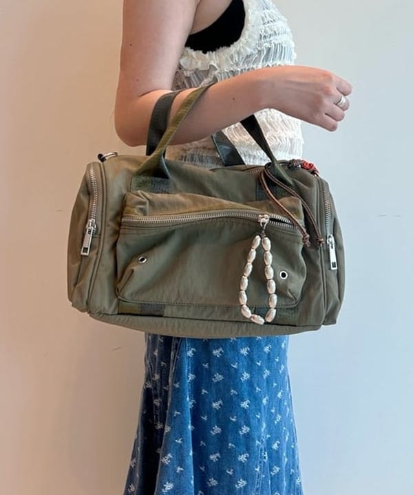 BEAMS x CTRL FREAK - MILITARY CHARM BOSTON BAG